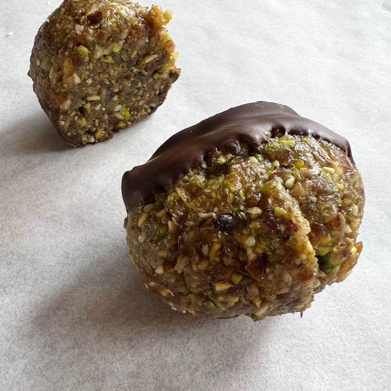 Chocolade pistache power balletje